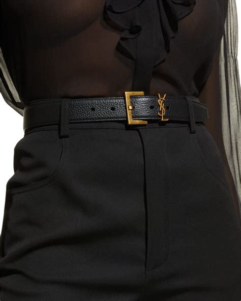 women's ysl belt|YSL belt women's outfit.